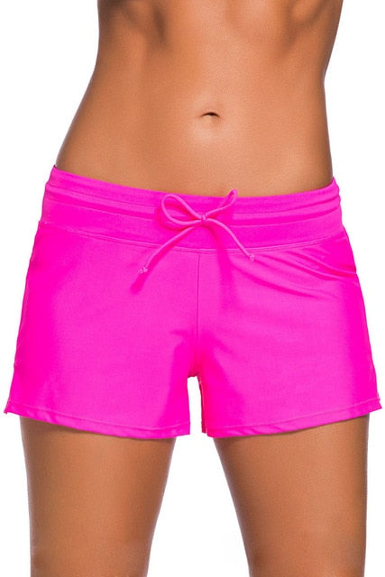 European And American-Style Summer Swim Shorts Women's Sexy Solid Color Hot Spring Beach Hot Selling Swimming Suit