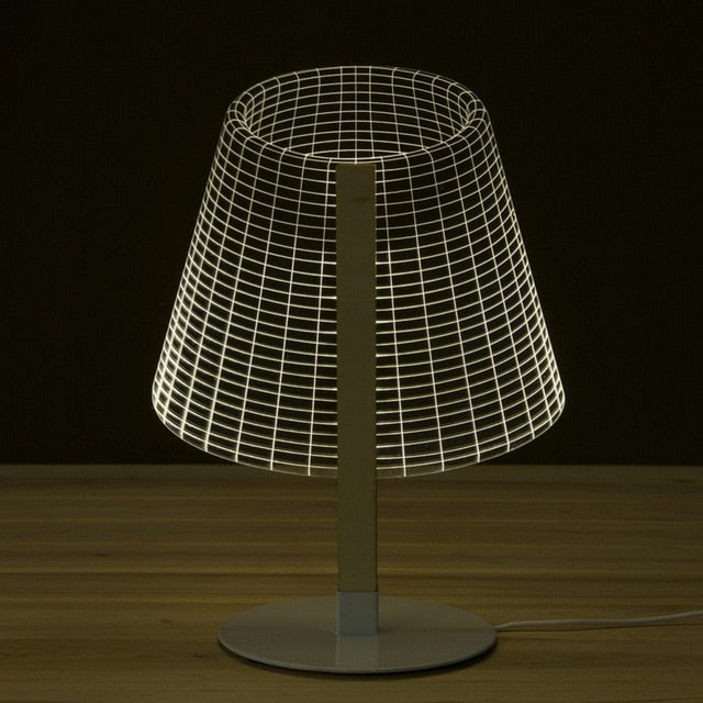 News Item Novelty Light  3D Wood Table Lamp LED