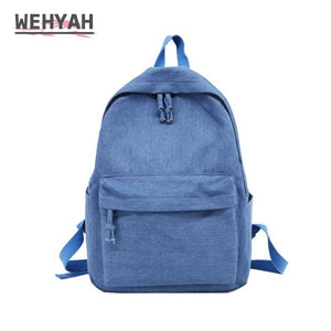 Wehyah Backpack Woman Bags for Women Laptop Backpack Men Bag Denim Rucksack Bookbag School Bags for Teenage Girls Bagpack ZY034
