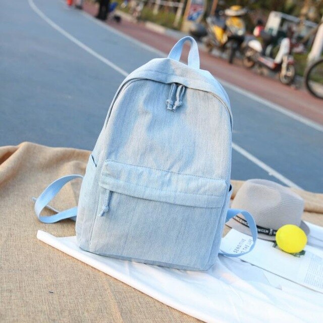 Wehyah Backpack Woman Bags for Women Laptop Backpack Men Bag Denim Rucksack Bookbag School Bags for Teenage Girls Bagpack ZY034
