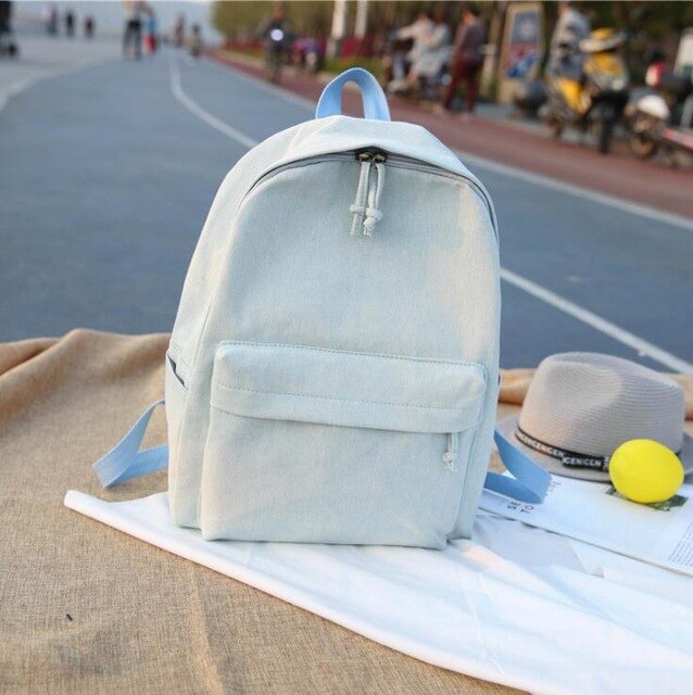 Wehyah Backpack Woman Bags for Women Laptop Backpack Men Bag Denim Rucksack Bookbag School Bags for Teenage Girls Bagpack ZY034