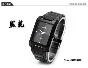 Fashion Brand Luxury Steel Wristwatches Wilon Suare Quartz Men's Clocks