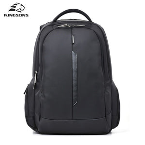 Kingsons 15 inch Black Laptop Backpacks School Bagpack High Quality Designer Men's Bags Shoulder Bag